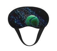 Water Drops and Tennis Balls Print Sleep Mask for Side Sleepers Cute Blackout Eye Mask Shades Cover for Home or Travel