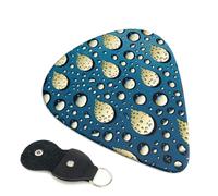 Water Drops Dots Guitar Plectrums, 6 Guitar Plectrums, Double Sided Printing, For Acoustic Guitar, Bass, Ukulele, Electric Guitar (0.46 Mm 0.71 Mm 0.96 Mm)
