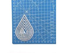 Water-Drops Metal Cutting Dies Net Teardrop Die Cuts Embossing Stencils Template Mould for Card Scrapbooking and DIY Craft Album Paper Card Decor