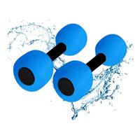Water Dumbbells - 2 Piece Small Barbells For Water Aerobics | High Density EVA Buoyancy Dumbbells For Children Adults Beginners | Swimming Training WaterExercise Yoga Weight Loss, EVA 27x9x9.5cm
