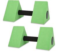 Water Dumbbells, 2PCS Triangular Aquatic Exercise Dumbells EVa Foam Dumbbell Swimming Pool Dumbbell for Water Workout Fitness Tool(green)