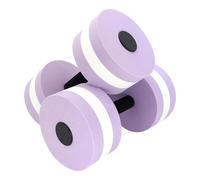 Water Dumbbells Aquatic Exercise Dumbbells - High Density EVA Foam Water Barbells for Pool Fitness, Water Aerobics, Zumba, Physical Therapy, Low-Impact Workout (1 Pair) (Purple)