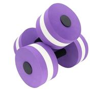 Water Dumbbells Aquatic Exercise Dumbbells - High Density EVA Foam Water Barbells for Pool Fitness, Water Aerobics, Zumba, Physical Therapy, Low-Impact Workout (1 Pair) (Deep Purple)