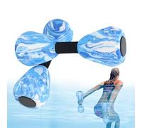 Water Dumbbells - Pool Exercise Dumbbells | Sports Water Weights, 2 Pieces EVA Foam Flower Shape Training, High Density Buoyant Barbell Set | Aqua Fitness Exercise For Weight Loss Workout
