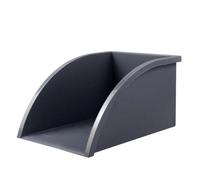 Water Dustpan Overflow Drain Pipe Extender for Outside Spout Drain Trays Rain, Compatible with Hopper and Shed Guttering Systems, 271x179x149mm, White/Grey