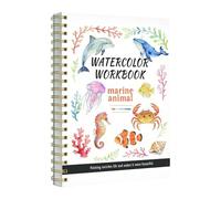 Water Dyeing Coloring Book Spiral Binding Animals Educational