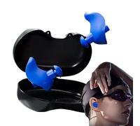 Water Ear Plugs, Pack of 2 Silicone Swim Earplugs, 2cm Swimmers Protection Gear for Swimming, Soft Flexible Material, Noise Reduction Tool with Waterproof Seal, Shower Pool Beach Swimming Accessories