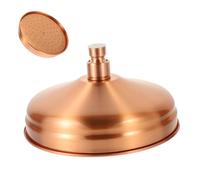 Water-Efficient Antique Copper Showerhead with Silicone Nozzle - Modern Design Easy Installation Soothing Shower Flow for Relaxation Ideal for Luxurious Bathrooms