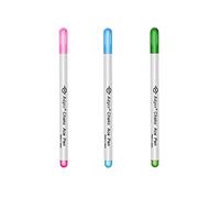 Water Erasable Fabric Marker Pen Non-Permanent Water Soluble Marking Pens Multicolor Auto-Vanishing Faded Magic Pen for DIY Cross Stitch Embroidery Sewing - Set B, Pack of 3
