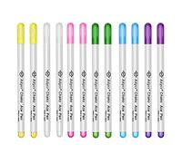 Water Erasable Fabric Marker Pen Non-Permanent Water Soluble Marking Pens Multicolor Auto-Vanishing Faded Magic Pen for DIY Cross Stitch Embroidery Sewing - Pack of 12