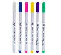 Water Erasable Fabric Marking Pens, 6 Colours Disappearing Ink Pen Fabric Markers Sewing Erasable, Fabric Pens Sewing Water Soluble Pen for Sewing Accessories Quilting Gifts Embroidery Supplies