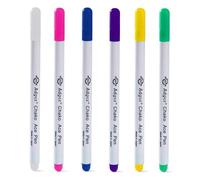 Water Erasable Fabric Marking Pens, 6Pcs Water Soluble Pen for Quilting, Sewing, Dressmaking, Auto-Vanishing Ink Fabric Marker for Temporary Marking, Disappearing Ink Pen for Tracing Patchwork