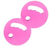 Water Exercise Discs - 18 x 3 cm, 2 x EVA Swimming Aqua Training Discs Set, Pool Resistance Equipment with Ergonomic Handle, Water Fitness Aerobic Training Device for Workouts, Adults and