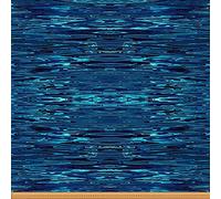 Water Fabric by The Yard,Chic Striped Line Upholstery Fabric for Chairs,Modern Marble Waterproof Outdoor Fabric,10 Yards,(L920*W150cm) Blue