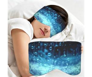 Water Falling to The Floor, Sleep Mask for Home Travel, Full Eye Covers Light Blocking Eye Mask Sleep Eye and Ear Muffs