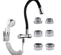 Water Faucet Coupler M16 to M22 Thread Connector Metal Silver Conversion Bubbler Kitchen Bathroom Repair Tap Adapter(M18 to M22)