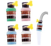 Water Faucet Filter,4Pcs Filter for Sink Faucet Booster Kitchen Activated Carbon Removes Hard Water Filter for Home Bathroom