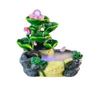 water feature Tabletop Water Fountain Decorative Feng Shui Wheels for Indoor and Decoration Table Desk Office Patio(Large)