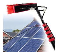 Water Fed Pole Kit 12FT Telescopic Extension Pole for Window Washing Solar Panel Cleaning Outdoor Glass Cleaning Brush with 55cm Wand Efficient & Easy to Use