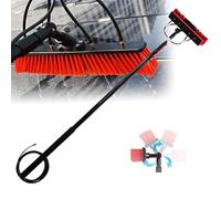 Water Fed Pole Kit,Adjustable Window Cleaning Pole,180° Rotatable Brush Head Telescopic Cleaning Brush Outdoor Panel Spray Washer Washing Equipment,20FT/6M(20FT/6M)