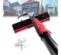 Water Fed Pole Kit, Professional Telescoping Window Cleaning Pole 3.6-10.8m with Extension Handle and Water Hose for Solar Panel Cleaning, 9M/30FT