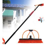 Water Fed Pole Kit, Solar Panel Cleaning Brush and Pole, 3.6-11M Telescoping Pole for Window Cleaning, for Trucks Windows,Window Glass Wall Photovoltaic Panel Cleaning,18