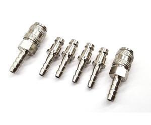 Water Fed Pole Window Cleaning Series 21 Fitting - Quick Connector 6 Piece Set with 6mm Hosetail - Water Fed Pole Window Cleaning