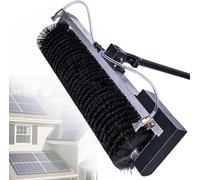Water Fed Pole Window Cleaning System, Retractable Telescopic Pole, 60cm Wide Brush, Cordless Power Cleaner for Solar Panels, 7.5m24FT