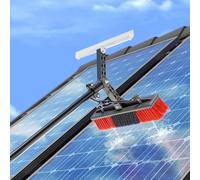 Water Fed Solar Panel Cleaning Kit, 30FT/9M Adjustable Telescopic Pole Brush Cleaner Tool for Window Glass Roof Outdoor Washing