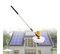 Water Fed Solar Panel Cleaning Rotating Brush, Telescopic Rod Up to 7.5M, 30Cm/65Cm Cleaning Width, IP68 Waterproof Interface, Singlehead-5.5M