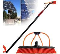 Water Fed Telescopic Brush,3.6-11m Brush Head Telescopic Window Cleaner,Water fed Window Cleaning Pole,Solar Panel kit Window Cleaner Tool,Roof Cleaning Equipment and Cleaning photovoltaic (20FT/6M)
