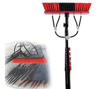 Water Fed Telescopic Brush, Washing Kit, Water-fed Brush, Window Cleaning, Extendable Long Reach, for Window Glass Solar Panel,55cmbrush-30FT/9M