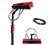 Water Fed Telescopic Cleaning Brush, 3.6-10.8M Reach, Roof & Gutter Cleaner Tool, Efficient Water tion, Ideal for High Areas, Outdoor Cleaning Solution