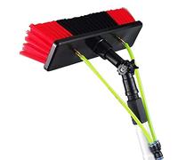 Water Fed Telescopic Cleaning Pole Kit with Hose Spray - Outdoor Window & Solar Panel Cleaning Equipment