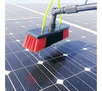 Water Fed Telescopic Cleaning Pole Kit with Hose Spray - Outdoor Window & Solar Panel Cleaning Equipment