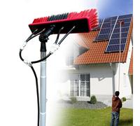 Water Fed Telescopic Window Cleaner, 3.6-9M Extendable Pole with Bendable Head for High Windows, Glass, Cars, Solar Panels, and Roofs