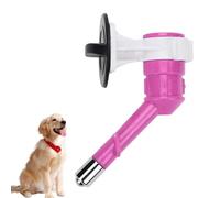 Water Feeder Nozzle, Wall Mounted Water Bottle Feeder Nozzles, Multifunctional No-Drip Dispenser Fountain Reusable Automatic Dogs Nozzle for Dogs