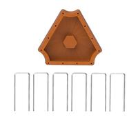 Water Feeder, Reptile Dish, Triangle Turtle Feeding Bowl with Detachable Fence 7.87x6.89x5.91 Inches for Bearded Dragons, Geckos, Lizards, Frogs, Hermit Crabs, and Snakes,terrariums, Tanks, Enclosures