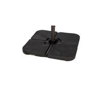 Water Fillable Cross Stand Cantilever Quarter Parasol Base Black