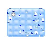 Water-Fillable Pressure-Activated Gel Pet Cooling Pad, Leakproof & Scratch-Resistant PVC Mat, Foldable Self-Cool Cushion for Cats, Puppies & Medium Dogs, Indoor/Outdoor & Crate Use，C：30x40cm