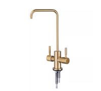 Water Filter Brushed Gold Water Purifier Double Outlet Single Cooling Stainless Steel Kitchen Drinking Water-A,