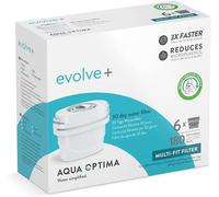 Aqua Optima Water Filter Evolve+ 6 pack (6 Months Supply), Brita Compatible