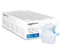 Amazon Basics Water Filter Cartridges, 12 pack , fits and compatible with all BRITA jugs incl. PerfectFit & Amazon Basic Jugs