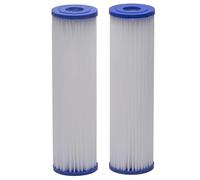 Water Filter Cartridges 2pcs Pleated Whole Home Replacement Water Filter-Universal Fits Most Major Systems 10"x2.5" Replacement Cartridge Universal Replacement