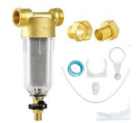 Water Filter Combination with Adapter, Spin-Down Sediment Water Filter, Tap Fine Filter, Reusable Softener Replacement Filter for Filtration Drinking Water, Well Water Hose, Pre-Filter