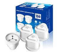 Water Filter Compatible With Epic Water Pitcher Aquagear Seychelle, 150 Gallon Filter Replacement for EPIC Pitcher, Remove Odors, Fluoride, BPA Free, 4 Pack