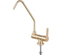 Water Filter Faucet Brushed Gold Kitchen Drinking Only Cold Stainless Steel (A)