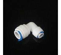 Water Filter Fitting SENRISE Push Fit Connectors Quick Connector Fitting for for RO Water Reverse Osmosis Filter System (3/8" Tube x 1/4" Elbow Tube,5PCS)