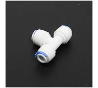 Water Filter Fitting SENRISE Push Fit Connectors Quick Connector Fitting for for RO Water Reverse Osmosis Filter System (1/4" Equal Tee Connector,3PCS)