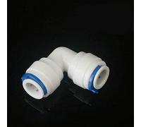 Water Filter Fitting SENRISE Push Fit Connectors Quick Connector Fitting for for RO Water Reverse Osmosis Filter System (1/4" Tube x 1/4" Elbow Tube,3PCS)